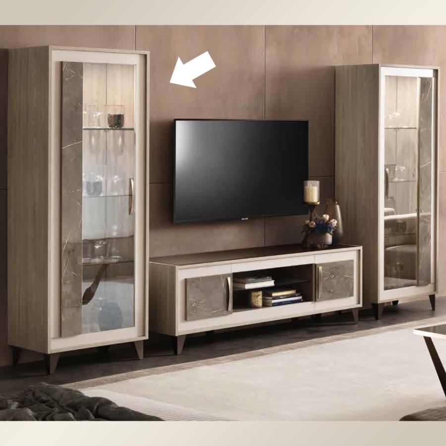 1ドアキュリオケース Arredoclassic アレドクラシック ADORA AMBRA アンブラ コレクションケース ガラスケース キャビネット イタリア製