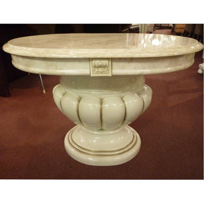 レオナルド サイドテーブル アイボリー イタリア キャメル ローテーブル