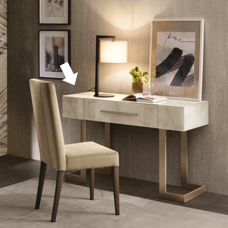 コスメデスク 128cm幅 単品 コンソール Arredoclassic アレドクラシック ADORA Luce Light ルーチェライト 高級家具 イタリア製