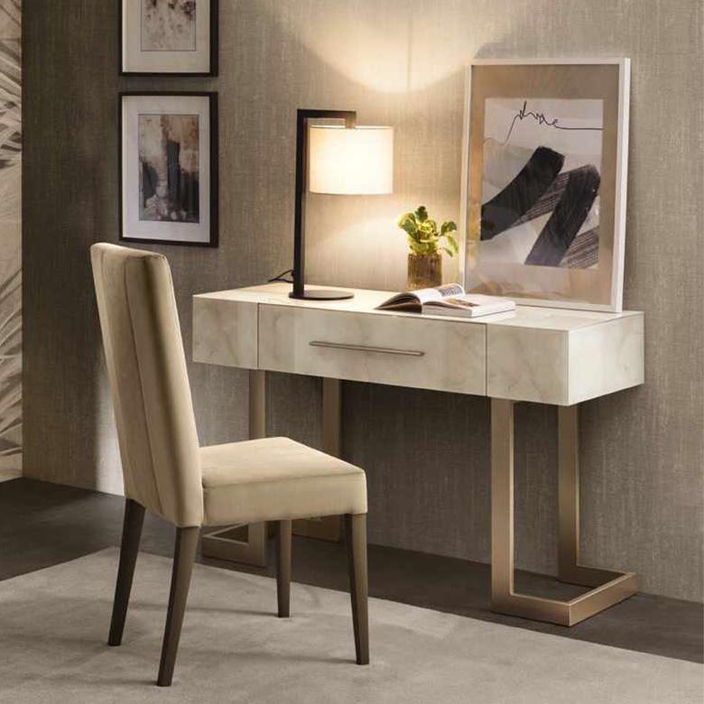 コスメデスク 128cm幅 + チェア 2点セット コンソール Arredoclassic アレドクラシック ADORA Luce Light ルーチェライト 高級家具 イタリア製