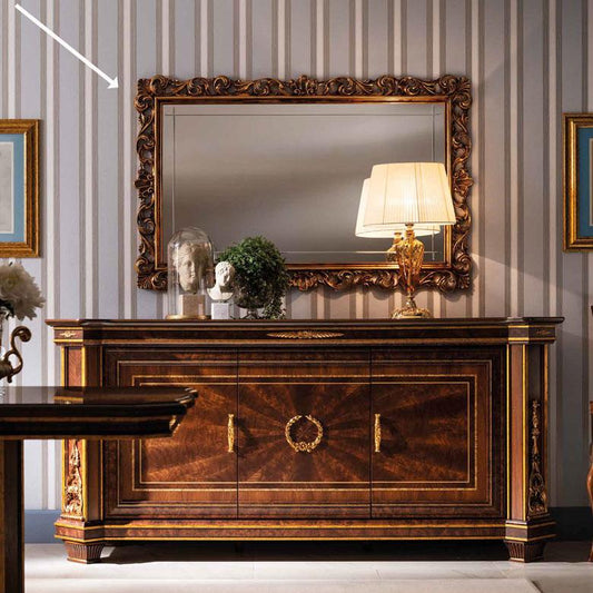 壁掛けミラー 鏡 W154cm Modigliani モディリアーニ 高級家具 イタリア製