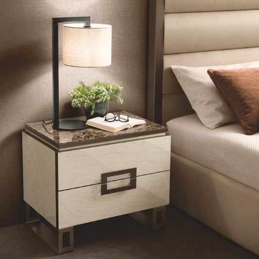 ナイトテーブル 2段 65cm幅 ADORA POESIA ポエジア 高級家具 イタリア製