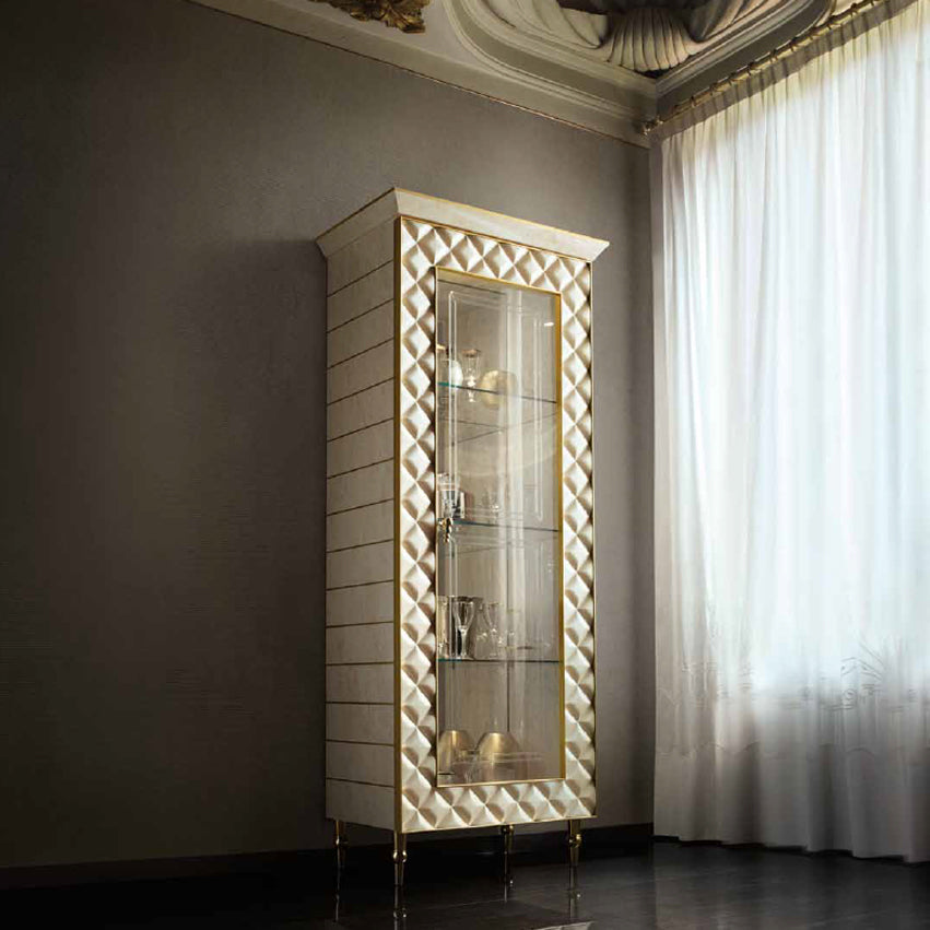 1ドアキュリオケース キャビネット Ｗ83 ADORA SIPARIO シパリオ 高級家具 イタリア製