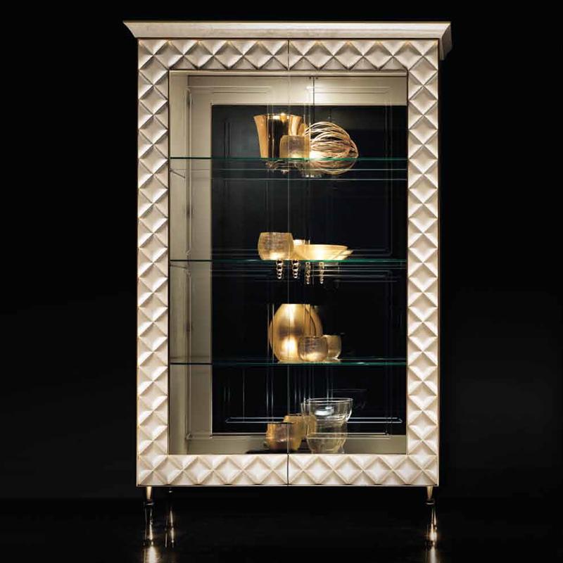 2ドアキュリオケース キャビネット Ｗ 131 ADORA SIPARIO シパリオ 高級家具 イタリア製