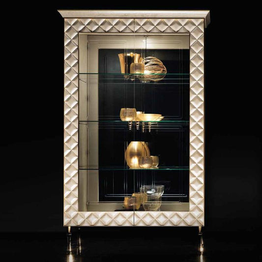 2ドアキュリオケース キャビネット Ｗ 131 ADORA SIPARIO シパリオ 高級家具 イタリア製