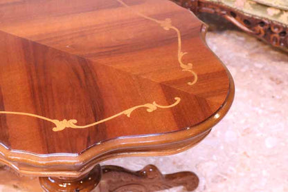 イタリア リビングテーブル 139cm センターテーブル 象嵌 ローテーブル CTS140