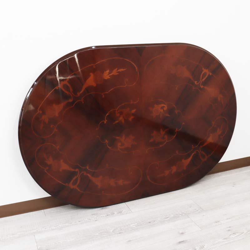 イタリア ダイニングテーブル 135cm幅 4人用 象嵌 TS135