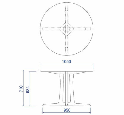 ダイニングテーブル 105cm 円形 日本製 OR-02