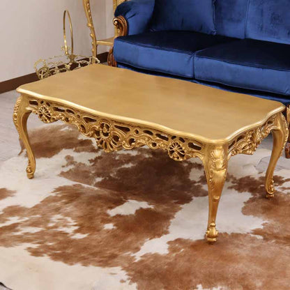 リビングテーブル ゴールド 110cm ローテーブル 猫脚 イタリア DIBIASE TB-L-GD