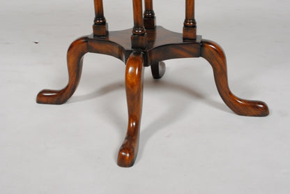 ランプテーブル マホガニー 円形 サイドテーブル