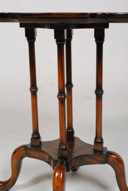 ランプテーブル マホガニー 円形 サイドテーブル