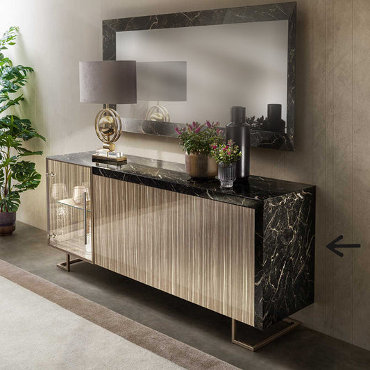 4ドア サイドボード 209cm Arredoclassic アレドクラシック ADORA Luce Dark ルーチェダーク 高級家具 イタリア製