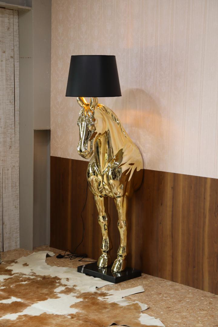 フロアスタンド ホースライト ゴールド 1灯 ランプ 照明