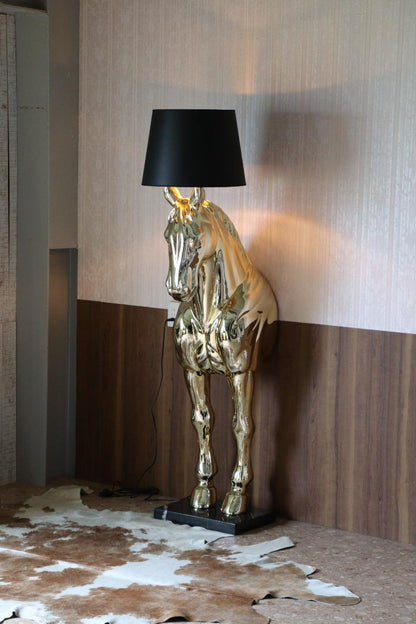 フロアスタンド ホースライト ゴールド 1灯 ランプ 照明