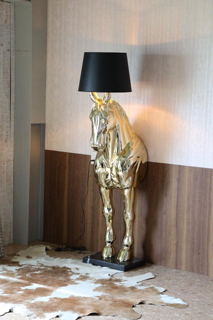 フロアスタンド ホースライト ゴールド 1灯 ランプ 照明