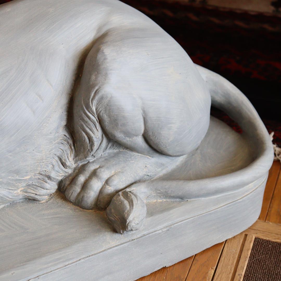 ライオンの置物 ガーデンオブジェ  風水 縁起物 オーナメント