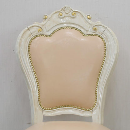 サルタレッリ ヴェルサイユ ダイニングチェア  アイボリー 合皮 レザー