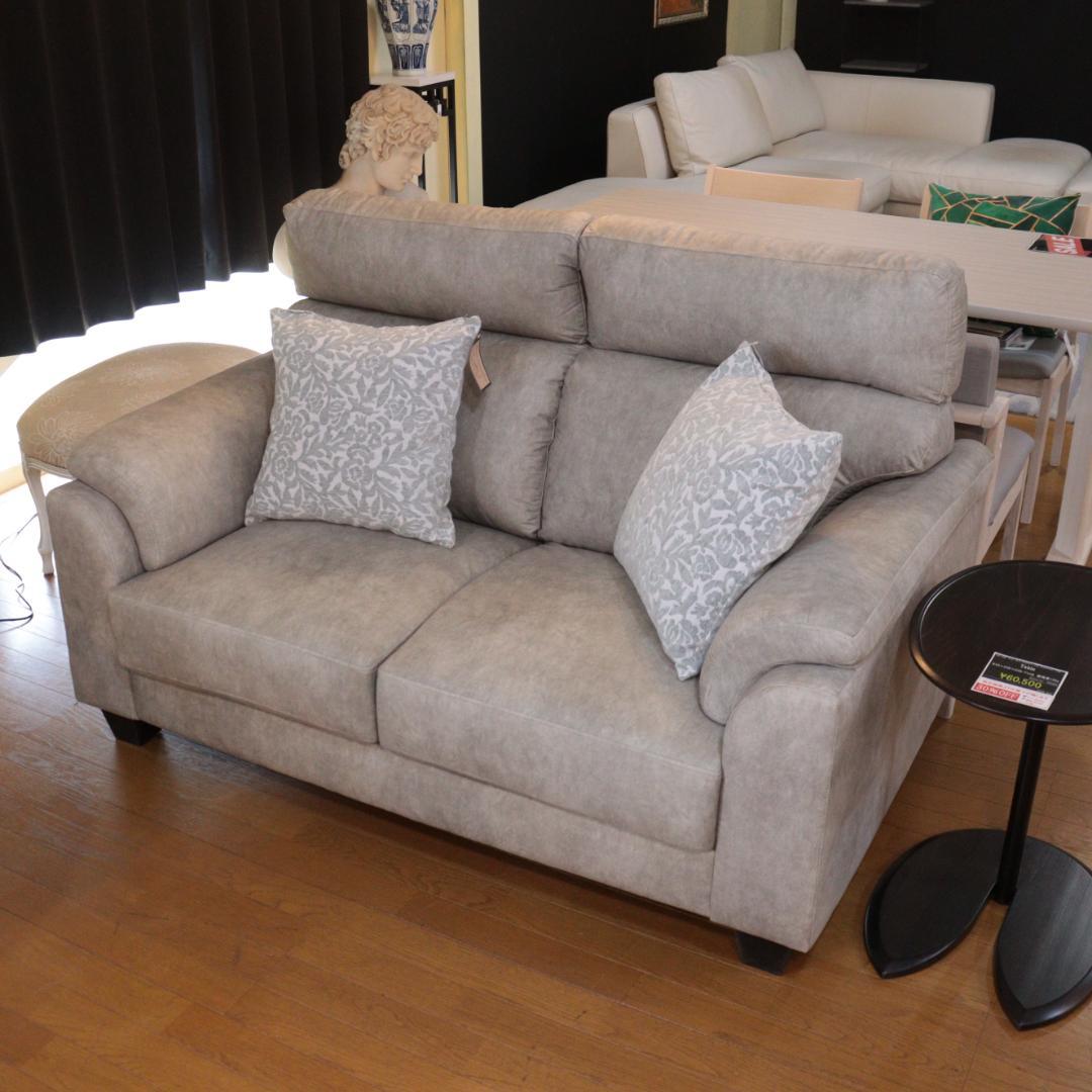 エレガントソファ 2Pソファ 2人掛け 2Pソファ ストーングレー アンティーク ヨーロピアン 完成品