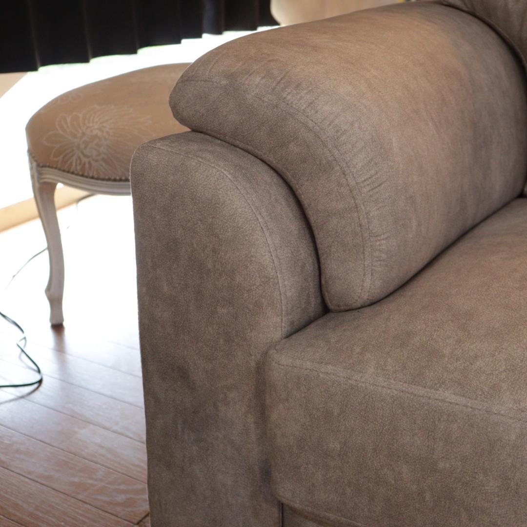 エレガントソファ 2Pソファ 2人掛け 2Pソファ ストーングレー アンティーク ヨーロピアン 完成品