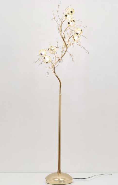 フロアスタンド サークルゴールド 9灯 フロアランプ