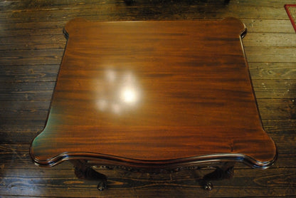 サイドテーブル マホガニー ランプテーブル チェスト 猫脚