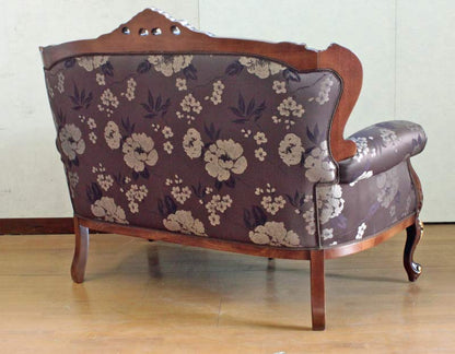 イタリア 2人掛け ソファ パープル シノワズリ 2Pソファ Monteal/2P