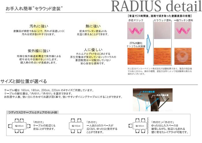 ラディウス ダイニングテーブル / RADIUS TABLE 食卓