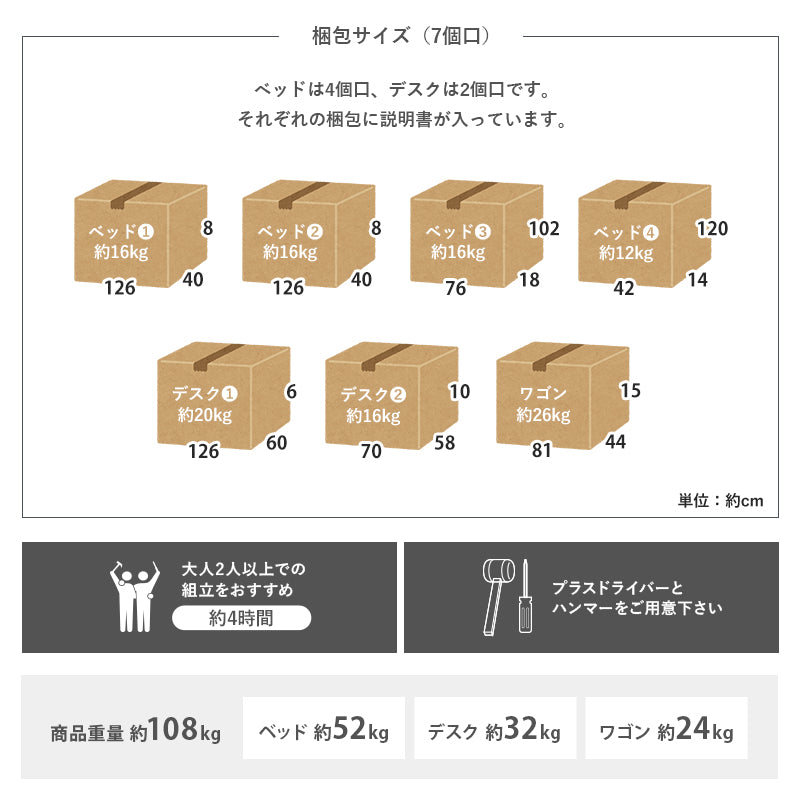 システムベッド ロフトベッド RB-1620S