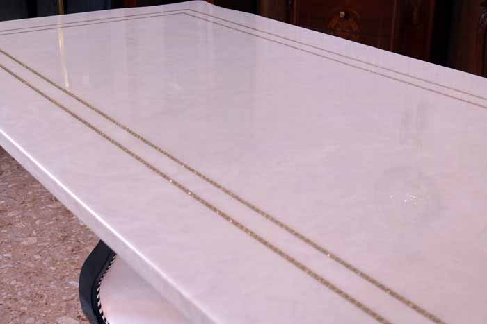 大理石 ダイニングテーブルセット 5点セット 180cm 長方形 4人用 エレガント ダイニングセット 食卓 テーブル 石 ソフィア