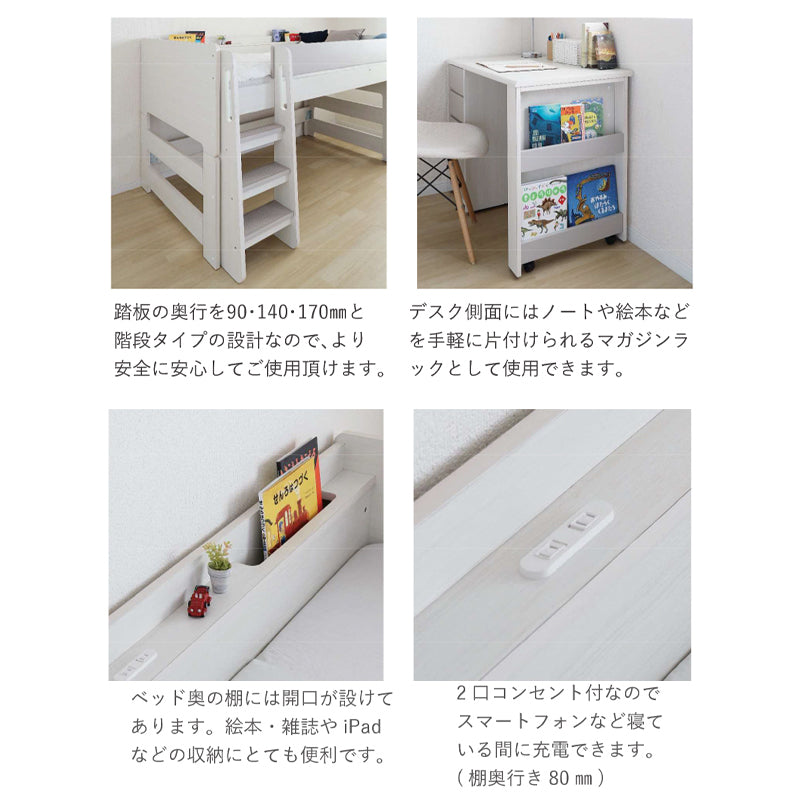 シギヤマ家具 システムベッド 秘密基地な空間 tavora タボラ 収納 デスク